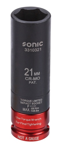 [3310321] Smūginė galvutė 1/2 ilga plonasienė 21mm (3310321, SONIC)