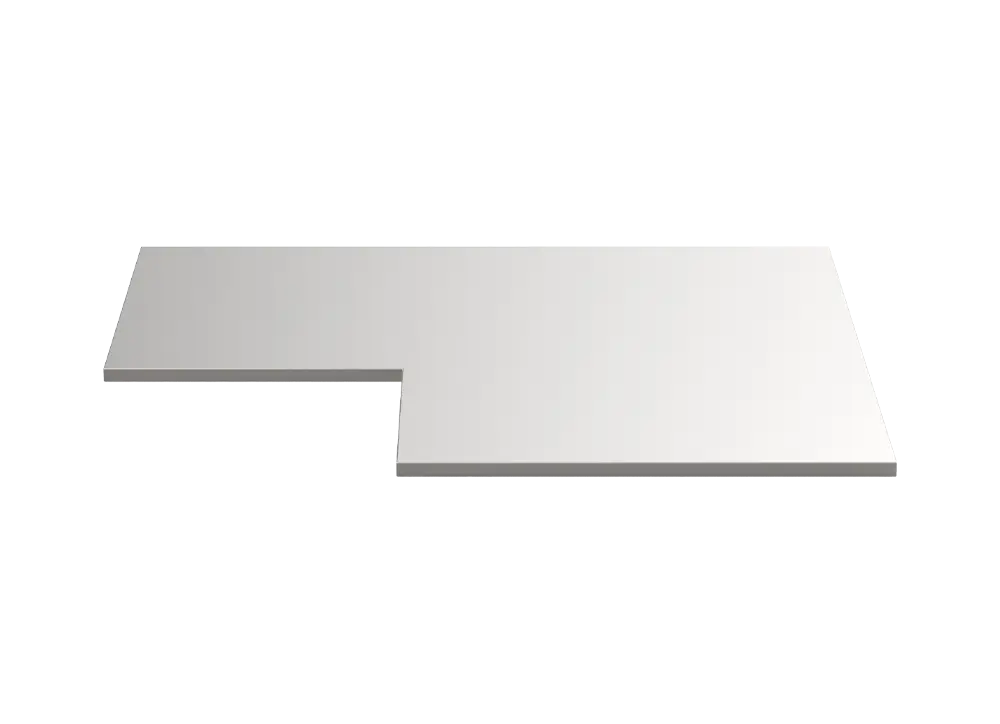 [5999710] MSS+ stainless steel corner worktop 1060x1060x20mm (5999710, SONIC)