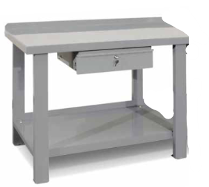 [8059] Workbench with metal top, 1500 mm (8059, TECNOLUX)