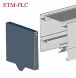 [ETM-FLC] Rail end cap for the exhaust extraction system (ETM-FLC, CORAL)