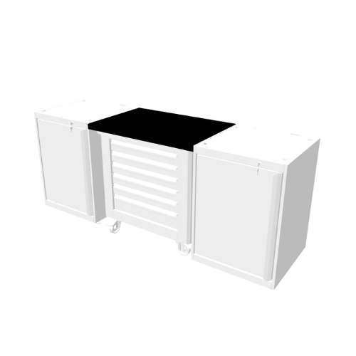 [WB-BTR] Connecting platform between furniture modules, RAL 9005 (WB-BTR, KEEN SPACE)