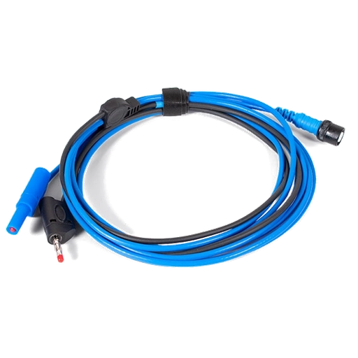 [TA125] Premium test lead 3 m: BNC to 4 mm, blue, permanent ground (TA125, PICO)