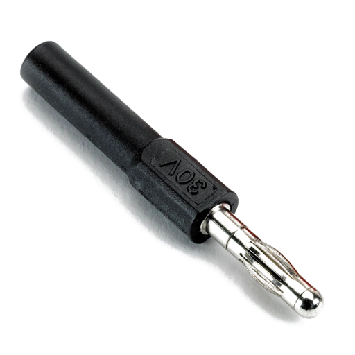 [TA016] Adapteris 4 mm su apvalkalu → be apvalkalo, juodas (TA016, PICO)