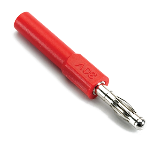[TA017] Adapteris 4 mm su apvalkalu → be apvalkalo, raudonas (TA017, PICO)
