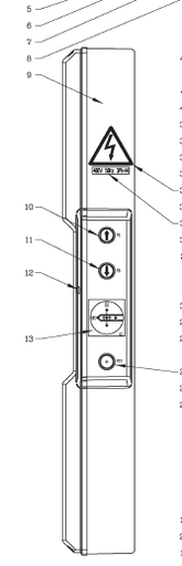 [070665130] Four-post lift RAV 4501L motor protective cover, RAVAGLIOLI (070665130, RAV)