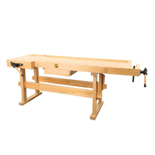 [WB210] Work bench with drawer & clamping jaws (WB210, HOLZMANN)