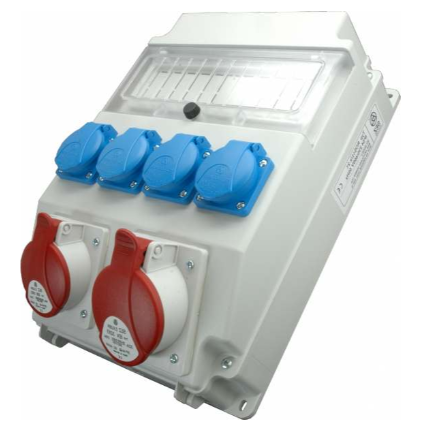[054744657] Skydelis su kištukiniais lizdais ROS 11/X-23/S 2X16A 4X230V (054744657)