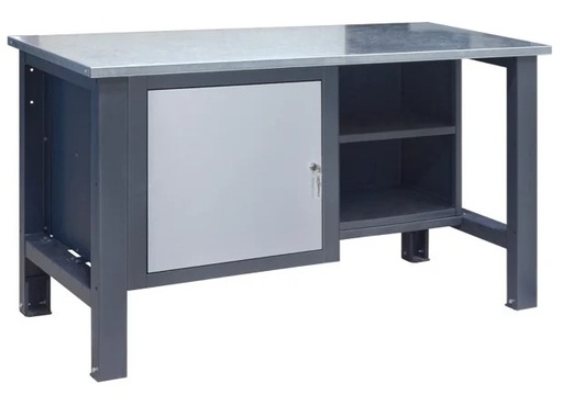 [1500x620x850H] Sustiprintas darbastalis su 1 spintele (1500x620x850H)