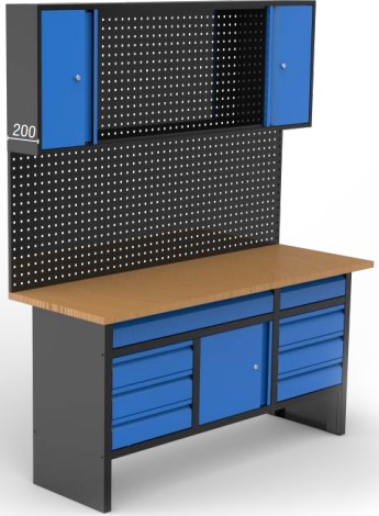 [05.088.162] Workbench with tool wall panel, 1710×600×850/2083 mm (05.088.162, SPIN)