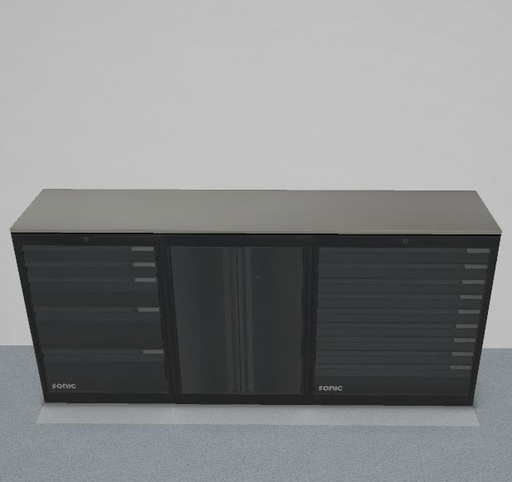 [S21659] Workbench with metal tabletop 2193mm NEXT MSS (S21659)