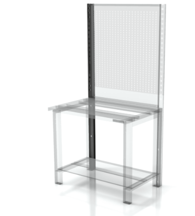 [AR-FL017 RH] Kraštinė atraminė dešinioji kolona darbastalių sienelių montavimui, FLECTA (AR-FL017 RH)