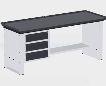 [ELFA-200-ELA-3C] Workbench 200×70 cm with 3-drawer unit Filcar MONO (ELFA-200-ELA-3C, FILCAR)
