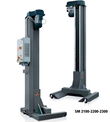 [SPACE SM2104N] Lietots profesionālu elektromehānisku mobilo pacēlājkolonnu komplekts 4x3t, SPACE (SPACE SM2104N)