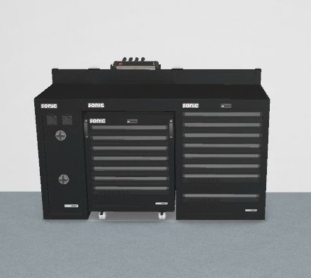 [Unit B 93.] MSS+ locksmith workbench set 1800 mm (Unit B 93., SONIC)