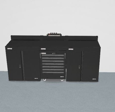 [Unit E 96.] MSS+ locksmith workbench set 2500 mm (Unit E 96., SONIC)