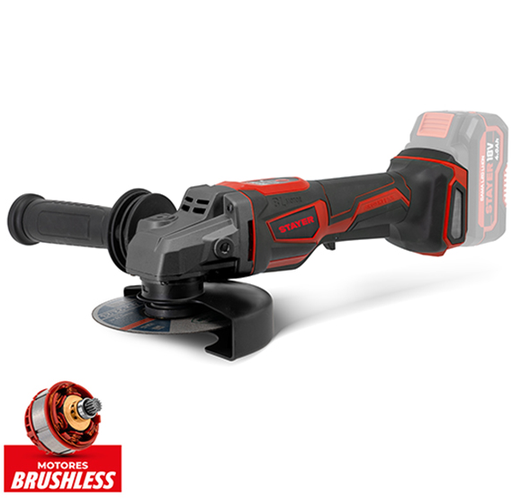 [1.4027] AGB XTREME 125 L20 akumuliatorinis kampinis šlifuoklis 18 V, 125 mm (1.4027, STAYER)