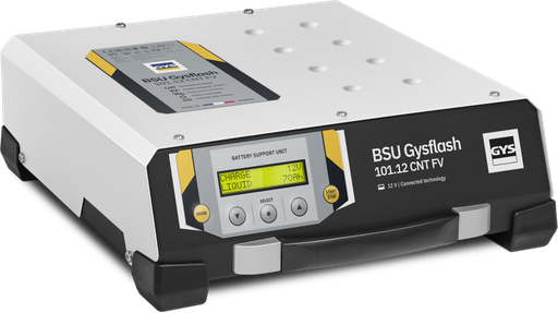 [025790] GYSFLASH 101.12 CNT FV battery charger, 2.5 m cables (025790, GYS)