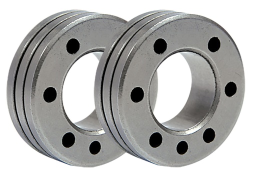 [037113] SET OF 2 TYPE C ROLLERS - FLUX-CORED WIRE � 1.6 / 2.0 (037113, GYS)