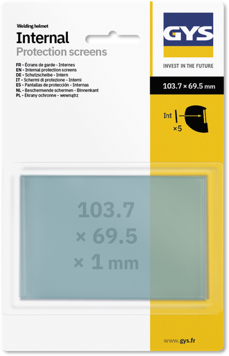 [043695] Vidiniai apsauginiai stikliukai 103,7 × 69,5 mm (ZEUS/ERGOTECH) (043695, GYS)