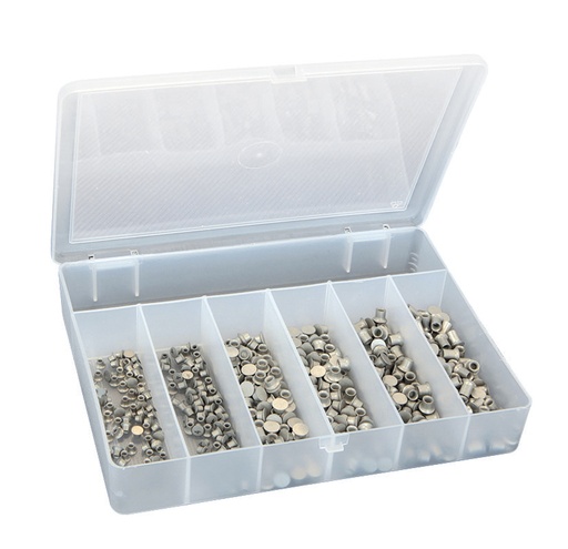 [048706] Self-drilling rivets box, 6×50 pcs (Ø3.3 and Ø5.3 mm) (048706, GYS)