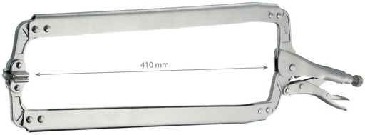 [061347] Clamping jaws flat ends 610 mm, opening 410 mm (061347, GYS)