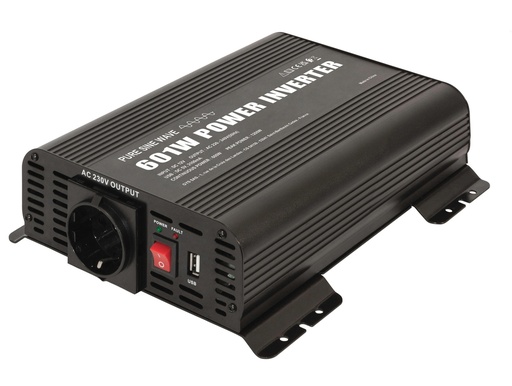 [067332] Įtampos keitiklis (inverteris) PSW 601W - 12V - su ON/OFF nuotoliniu valdymu (067332, GYS)