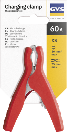[071896] Charging clamp 60 A-XS, red (071896, GYS)