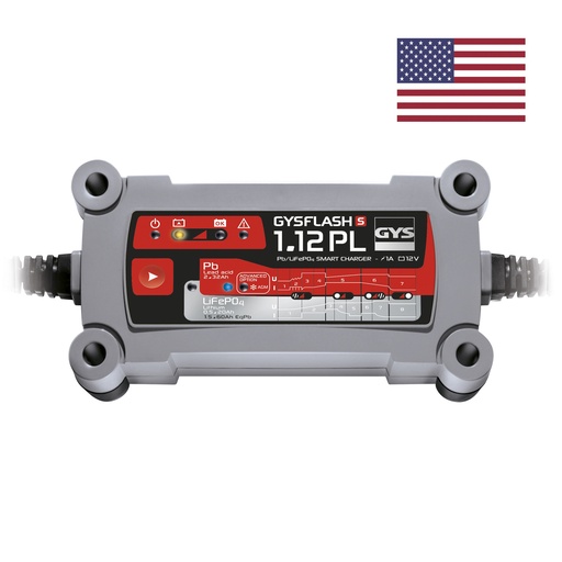 [072794] Battery charger GYSFLASH S 1.12 PL - 110V - US (072794, GYS)
