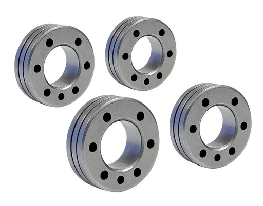 [080638] SET OF 4 TWIN TYPE C ROLLERS - FLUX-CORED STEEL � 1.8/2.0 (080638, GYS)