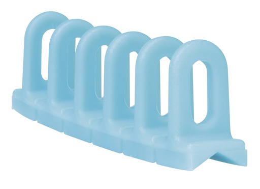 [082908] Light blue angular plastic ring rods 6×22×156 mm, 3 pcs (082908, GYS)