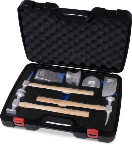 [083486] SET OF 3 ALUMINIUM HAMMERS AND 4 ALUMINIUM BLOCKS (083486, GYS)