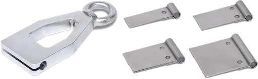 [083493] SET OF 4 WELDING PLATES AND PULLING CLAMP (083493, GYS)