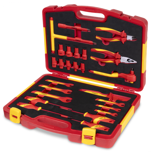 [083837] Insulated (1000 V) tool set for electric vehicles, 25 pcs (083837, GYS)