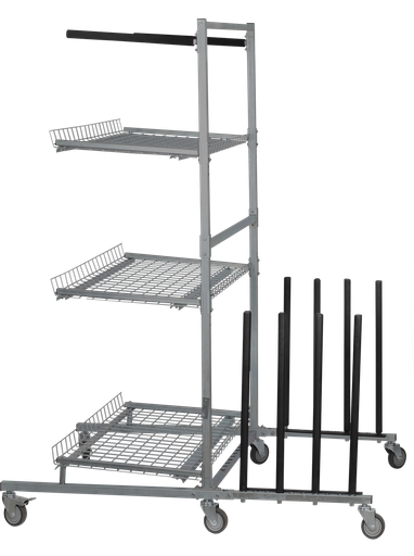 [083868] Trīs plauktu ratiņi virsbūves detaļām (083868, GYS)
