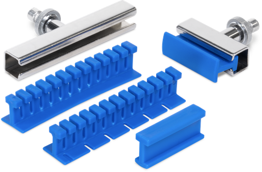 [085299] GPR GYS - 4 BLUE PULL BARS WITH METAL RAIL (085299, GYS)