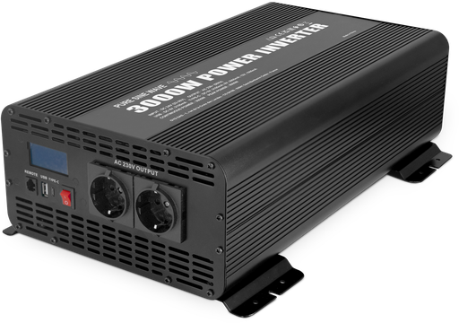 [089860] Voltage inverter PSW 3000W - 24V - with remote control screen (089860, GYS)
