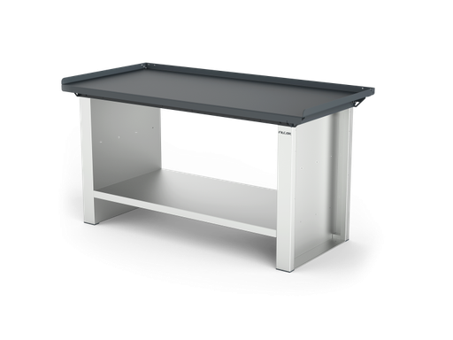 [ELFA-150-A1G] MONO workbench, fixed height, standard sides, anti-fall top, shelf 600 mm, 1500 mm, Filcar (ELFA-150-A1G, FILCAR)