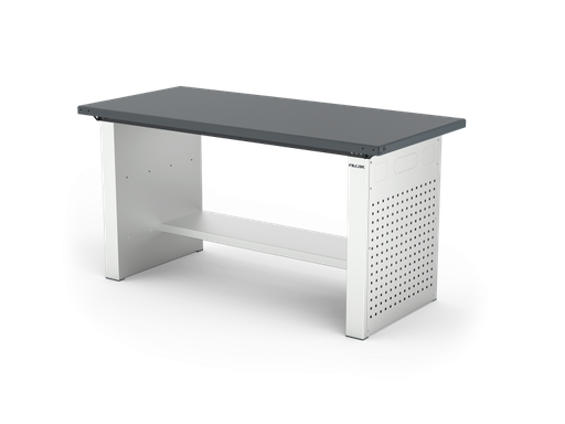 [ELFC-150-A2M] MONO workbench, fixed height, closed sides, flat top, shelf 300 mm, 1500 mm, Filcar (ELFC-150-A2M, FILCAR)