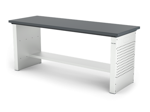 [ELFC-200-A2M] MONO workbench, fixed height, closed sides, flat top, shelf 300 mm, 2000 mm, Filcar (ELFC-200-A2M, FILCAR)