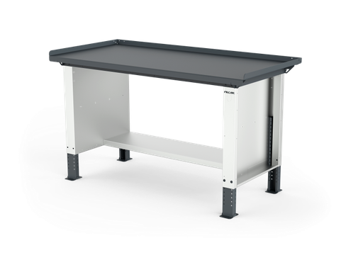 [ELRA-150-A1M] MONO workbench, adjustable height, standard sides, anti-fall top, shelf 300 mm, 1500 mm, Filcar (ELRA-150-A1M, FILCAR)