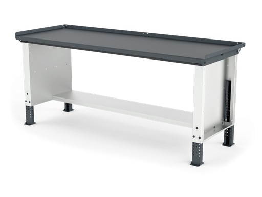 [ELRA-200-A1M] MONO workbench, adjustable height, standard sides, anti-fall top, shelf 300 mm, 2000 mm, Filcar (ELRA-200-A1M, FILCAR)