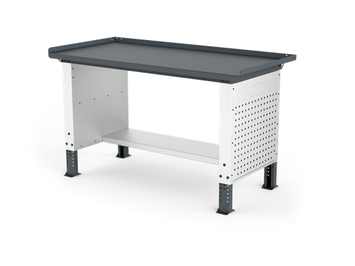 [ELRC-150-A1M] MONO workbench, adjustable height, closed sides, anti-fall top, shelf 300 mm, 1500 mm, Filcar (ELRC-150-A1M, FILCAR)