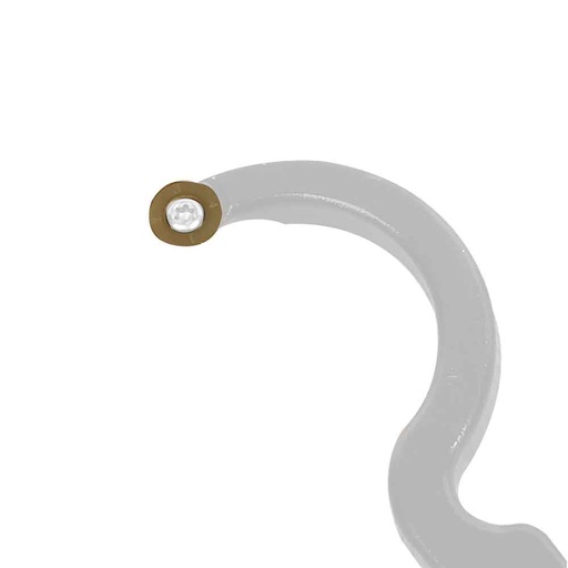 [10015506] Cietmetāla apaļā plāksnīte, pārklāta (der H4TLGS/M/XL) (10015506, HOLZMANN)