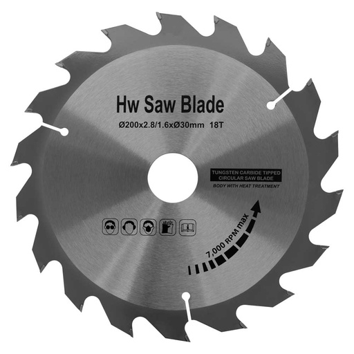 [KSB20028Z18] Kietmetalio pjūklo diskas 200x2,8/1,6x30xZ18 (KSB20028Z18, HOLZMANN)