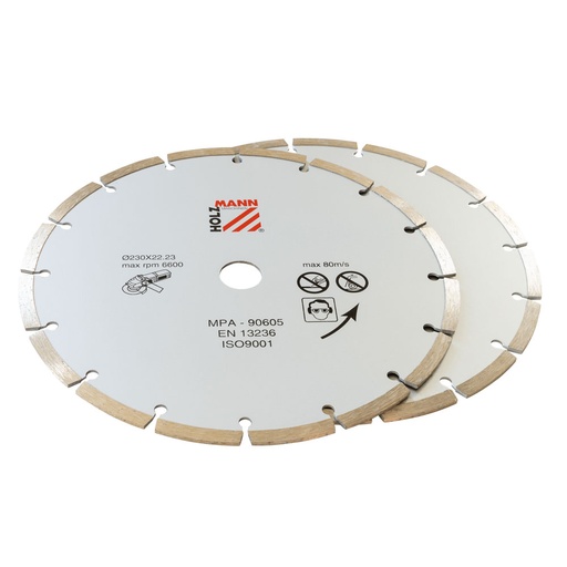 [WS230DTS] Dimanta griešanas disks, 230 mm (2 gab.) (WS230DTS, HOLZMANN)