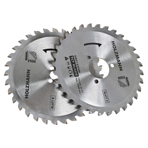 [DBS125HM] Kietmetalio pjūklo diskas, 2 vnt. (DBS125HM, HOLZMANN)