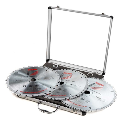 [KSB300SET] TCT saw blade set in alu case Ø 300mm (KSB300SET, HOLZMANN)