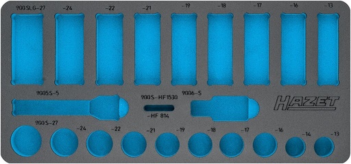 [163-405L] Two-component foam tool insert 434×202×35 mm (163-405L, HAZET)