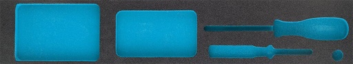 [163-455L] Two-component foam tool insert 523×101×38 mm (163-455L, HAZET)