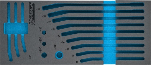 [163-515L] Dvikomponentis putų įdėklas įrankiams 400×177×80 mm (163-515L, HAZET)